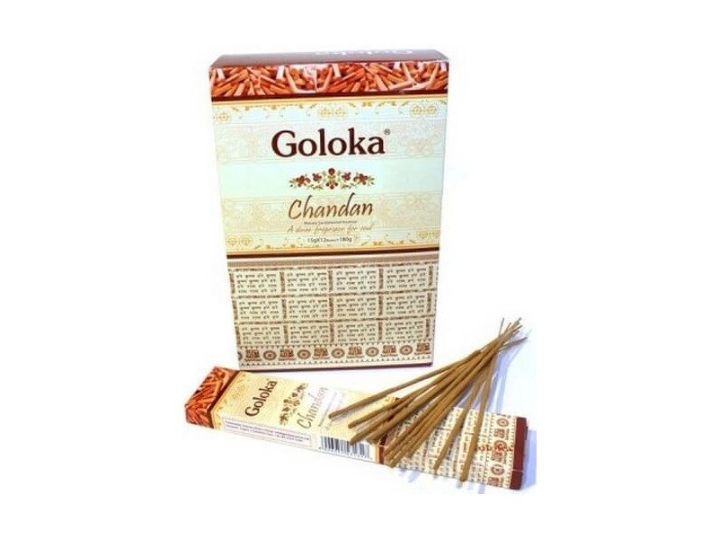 Encens Goloka Chandan Pas Cher | Boîte de 12 paquets