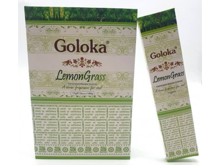 Encens Goloka Citronnelle Pas Cher | Boîte de 12 paquets