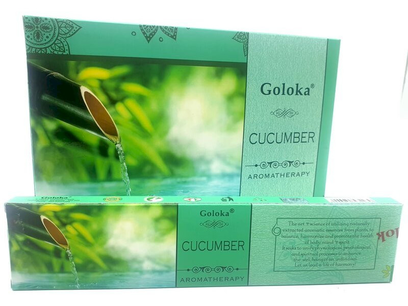 Encens Goloka Concombre Pas Cher | Boîte de 12 paquets
