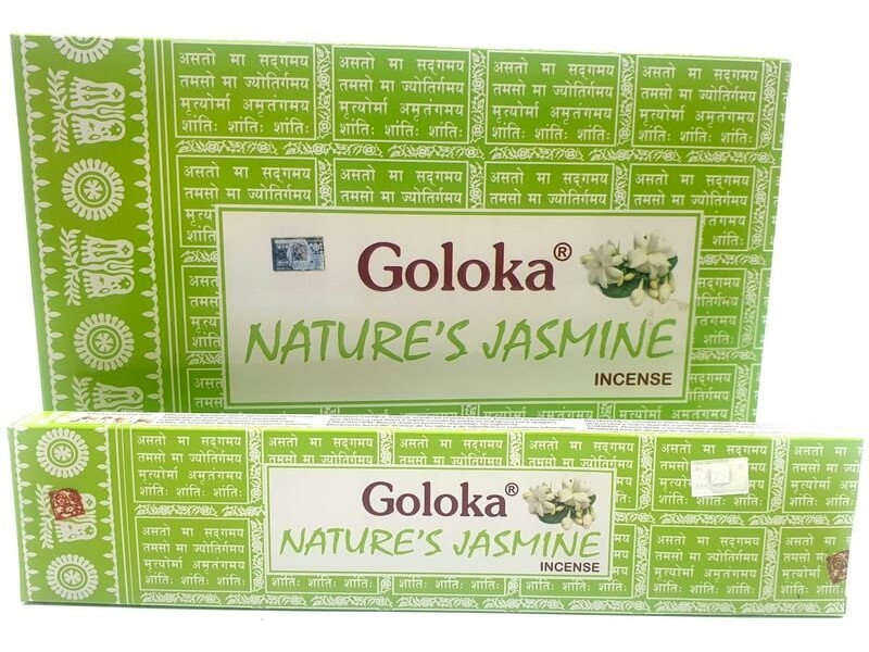 Encens Goloka aux Jasmin Pas Cher | Boîte de 12 paquets