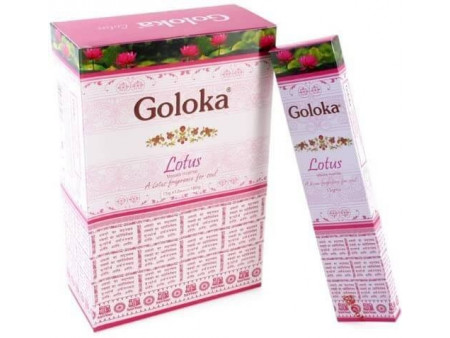 Encens Goloka Lotus Pas Cher | Boîte de 12 paquets