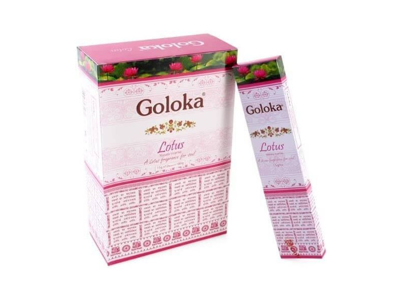 Encens Goloka Lotus Pas Cher | Boîte de 12 paquets