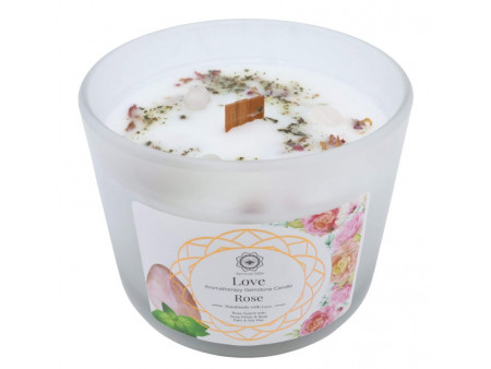 Bougie Amour Quartz Rose  Pas Cher