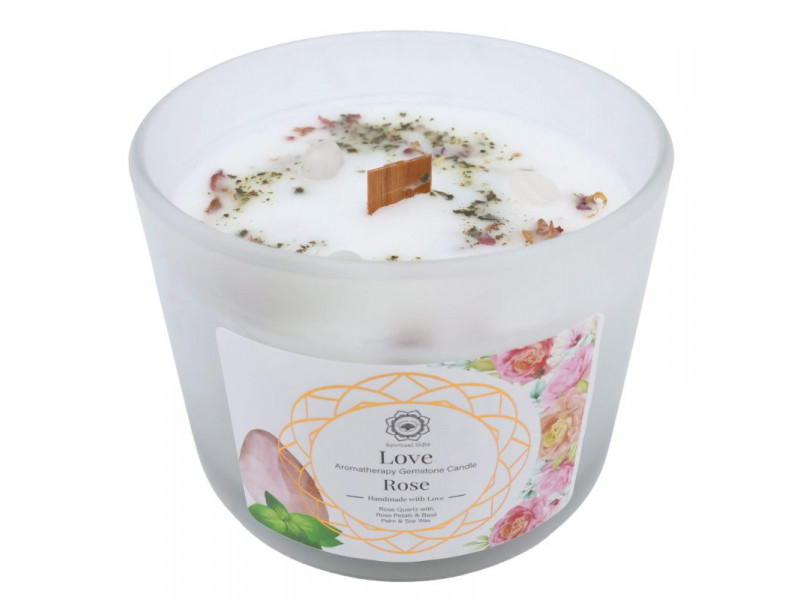 Bougie Amour Quartz Rose  Pas Cher