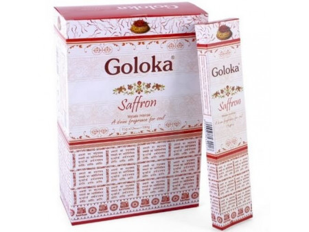 Encens Goloka Safran Pas Cher | Boîte de 12 paquets