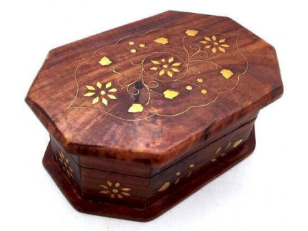 Boîte à Bijoux Bois Fleurs Pas Cher | Paiement Sécurisé