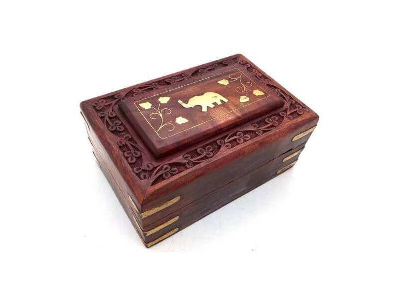 Boîte à Bijoux Bois Eléphant Pas Cher | Paiement Sécurisé