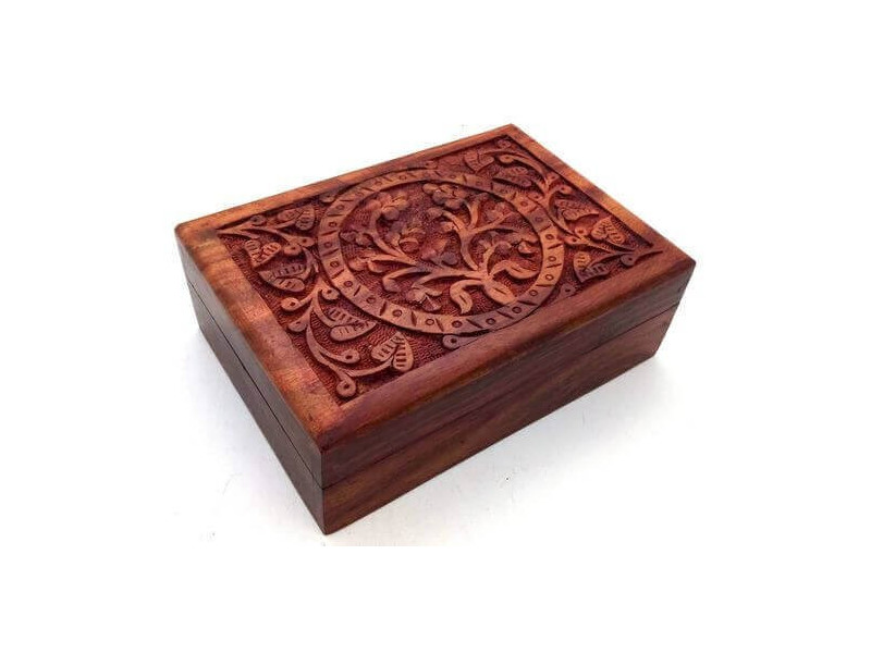Boîte à Bijoux Bois Arbre de Vie Pas Cher | Paiement Sécurisé