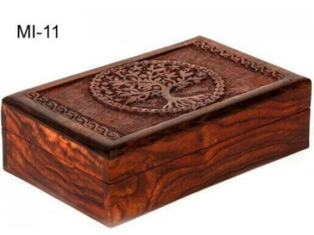 Boîte à Bijoux Bois Arbre de Vie Pas Cher | Paiement Sécurisé