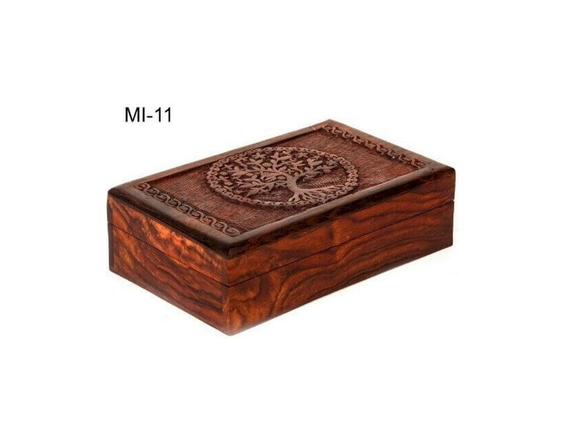 Boîte à Bijoux Bois Arbre de Vie Pas Cher | Paiement Sécurisé