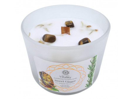 Bougie Vitalité Oeil de Tigre et Gingembre Pas Cher