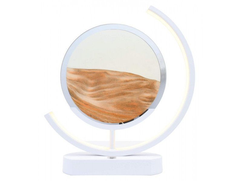 Lampe à sable mouvant 32 cm orange – décoration zen ambiance relaxante