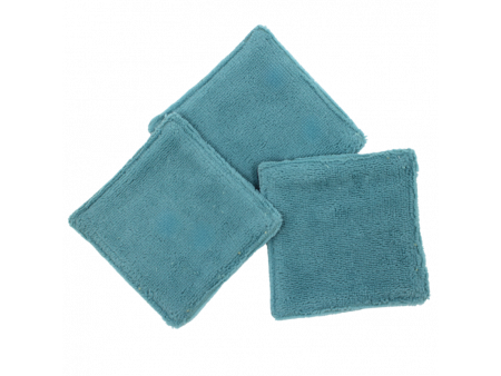 Lot de 3 cotons lavables bleus assortis motif floral Pas Cher