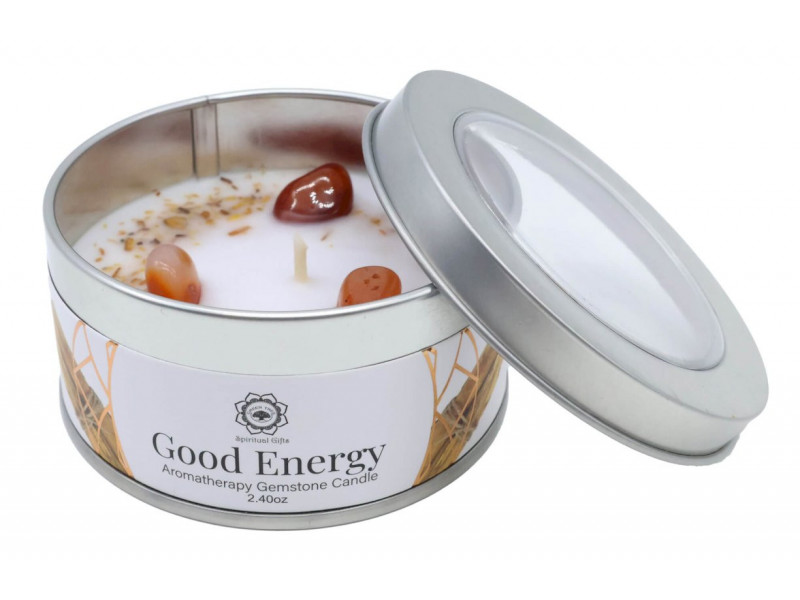 Bougie Energie Positive Cornaline & Palo Santo Pas Cher
