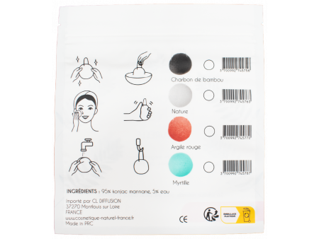 Éponge konjac rose Pas Cher