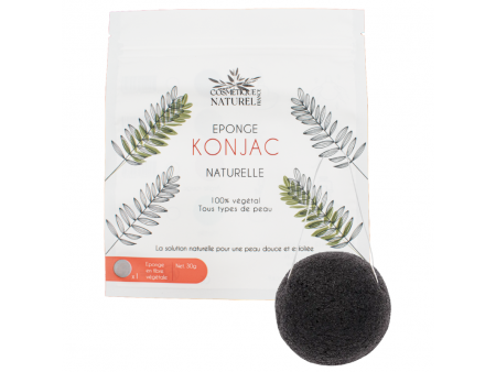 Éponge konjac noire Pas Cher