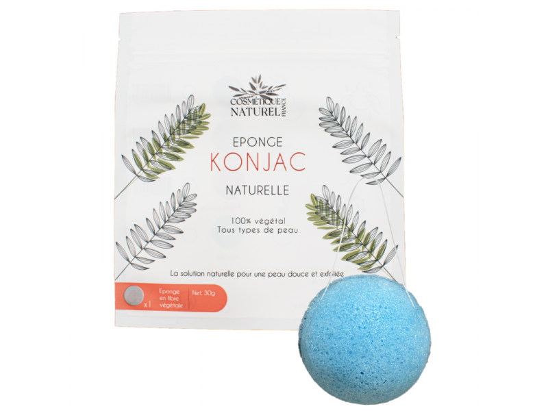 Éponge konjac bleue Pas Cher