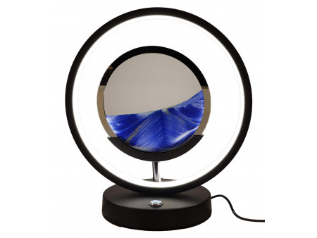 Lampe Sable Tour Design 31cm Bleu pas cher -  Paiement Sécurisé