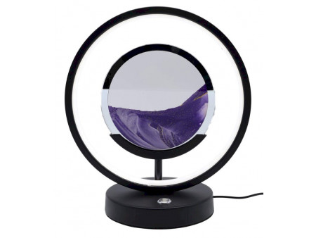 Lampe Sable Tour Design 31cm Violet pas cher -  Paiement Sécurisé