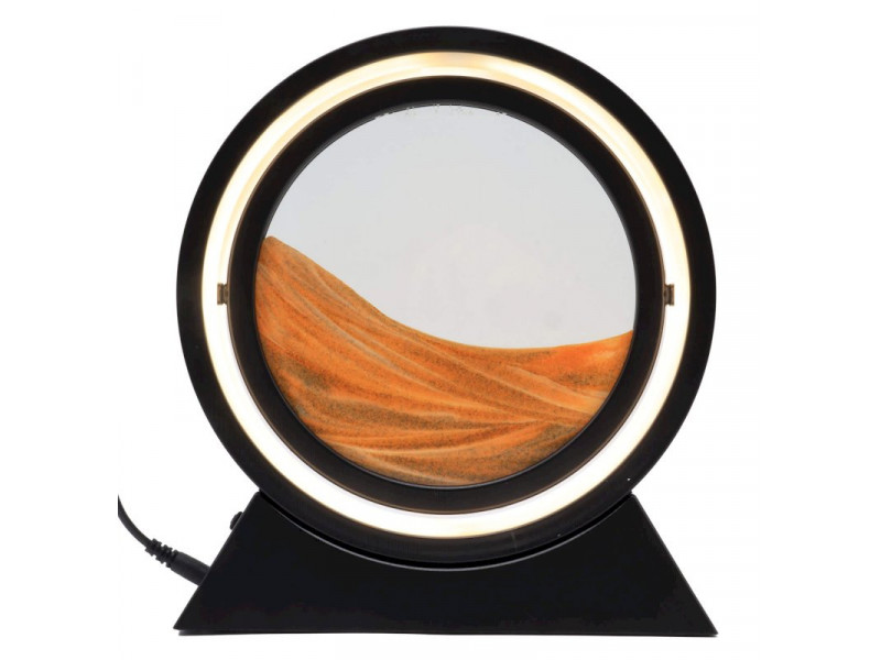 Lampe Sable Réversible 24cm Orange pas cher - Offre Spéciale