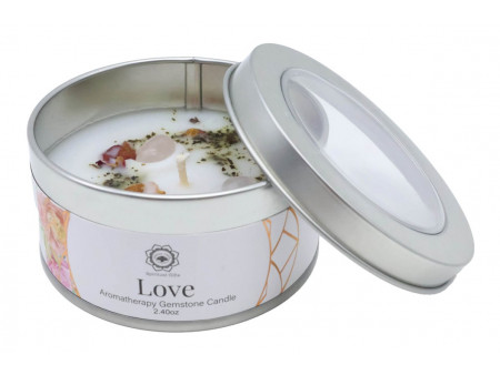 Bougie Amour Quartz Rose & Rose Pas Cher