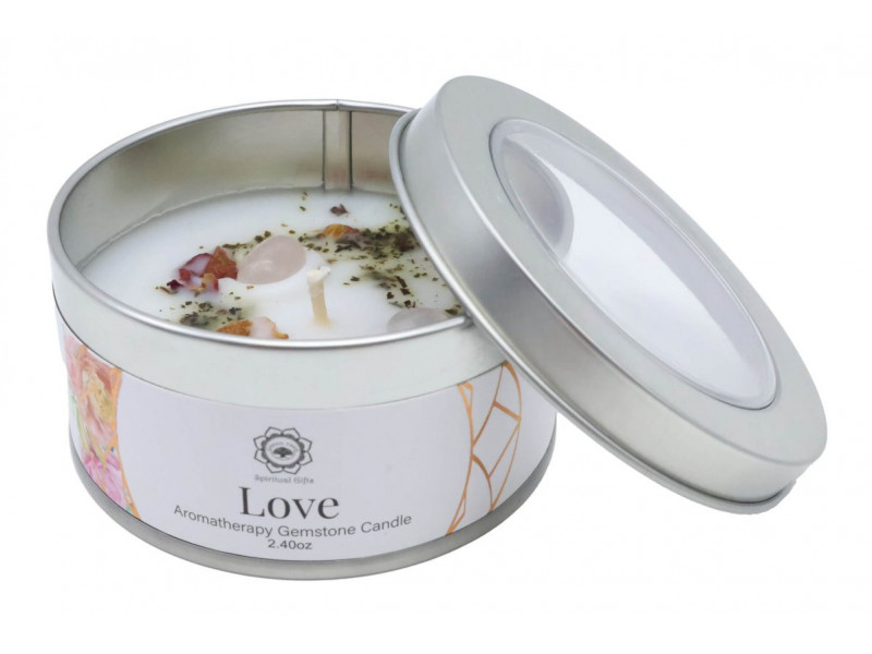 Bougie Amour Quartz Rose & Rose Pas Cher