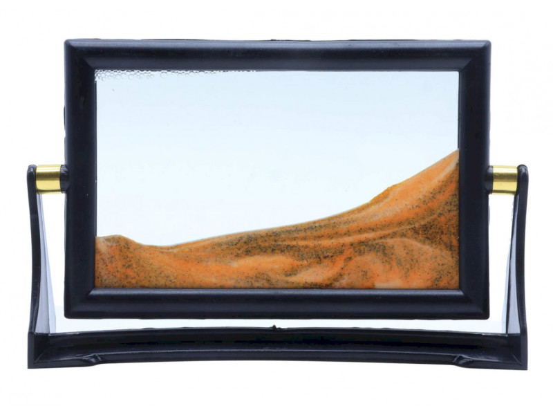 Tableau Sable Mouvant Réversible Orange 15cm pas cher