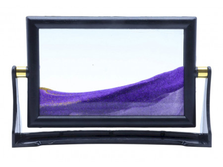 Tableau Sable Mouvant Réversible Violet 15cm pas cher