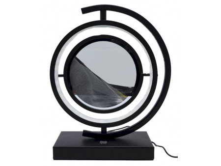 Lampe Sable Tour Design Réversible 33cm Gris pas cher