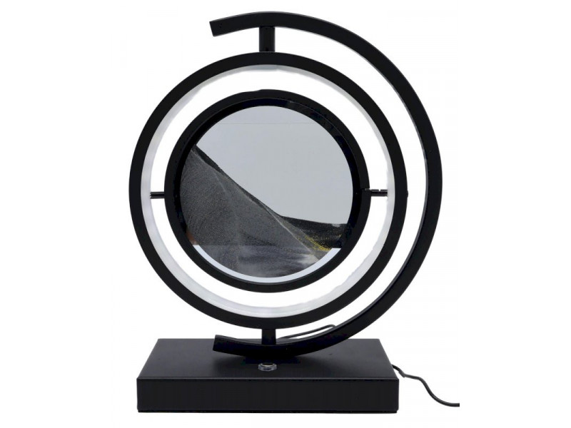 Lampe Sable Tour Design Réversible 33cm Gris pas cher