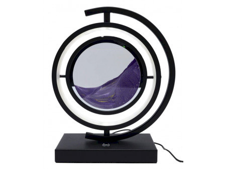 Lampe Sable Tour Design Réversible 33cm Violet pas cher