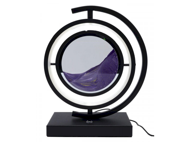 Lampe Sable Tour Design Réversible 33cm Violet pas cher