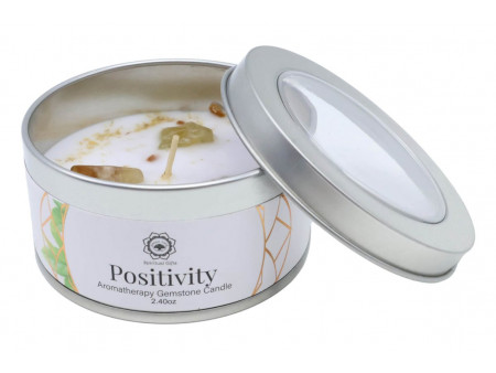 Bougie 'Positivité' Citrine & Thé vert Pas Cher