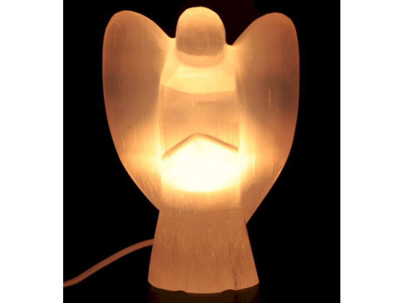 Lampe Sélénite Ange 20cm pas cher - Paiement Sécurisé