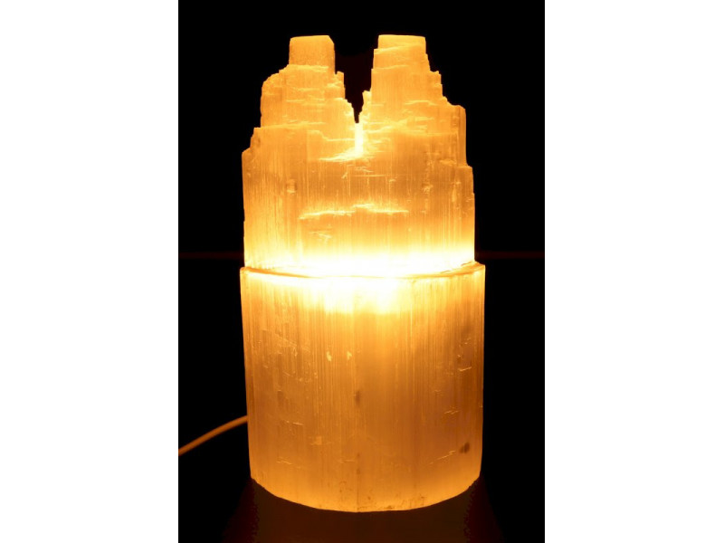 Lampe Sélénite Montagne Double 20cm pas cher / Livraison Rapide