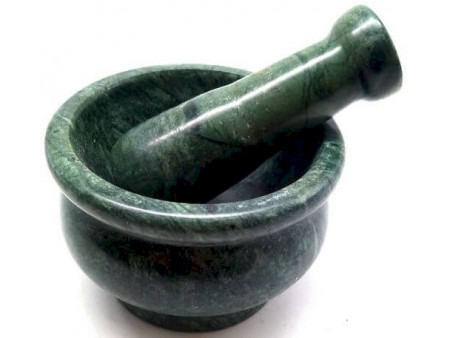 Mortier Marbre Vert 10cm pas cher