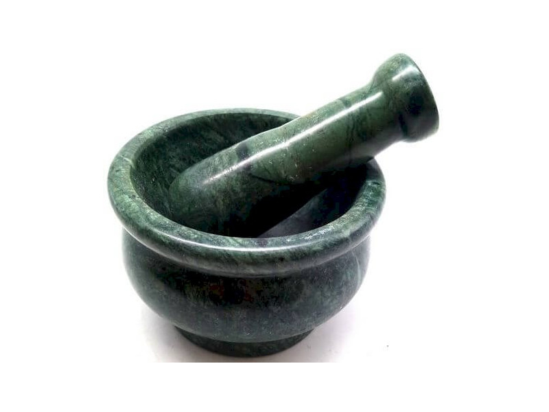 Mortier Marbre Vert 10cm pas cher