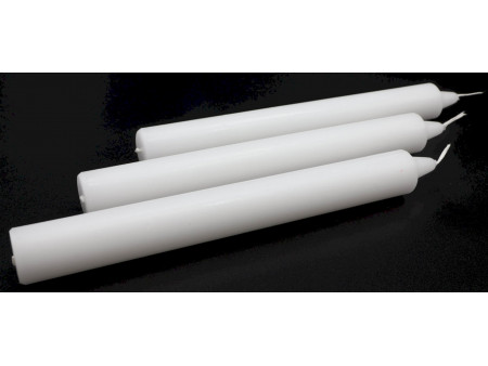 Bougie Teintée 22cm - Blanc Pas Cher / Paiement Sécurisé