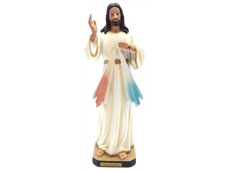 Statue Résine Sacré Coeur de Jesus 30cm pas cher