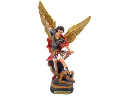 Statue Résine Saint Michel Archange 20cm pas cher