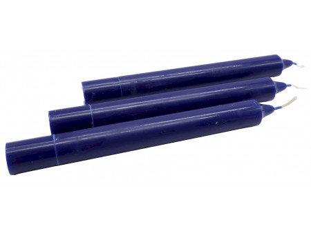 Bougie Teintée 22cm - Bleu Marin Pas Cher / Paiement Sécurisé