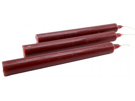 Bougie Teintée 22cm - Bordeaux Pas Cher / Paiement Sécurisé