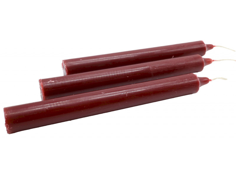 Bougie Teintée 22cm - Bordeaux Pas Cher / Paiement Sécurisé