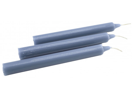 Bougie Teintée 22cm | Gris Pas Cher | Paiement Sécurisé