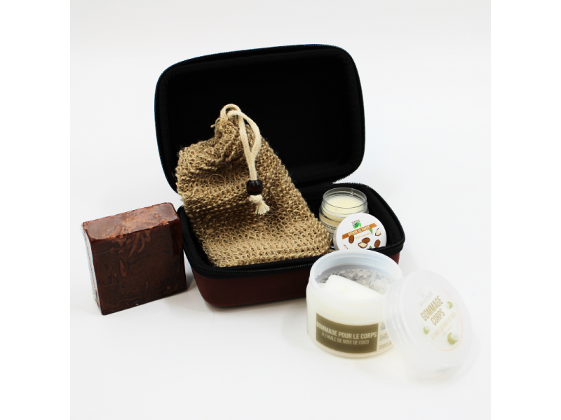 Coffret Gommage Corps & Soin 100% Naturel pas cher
