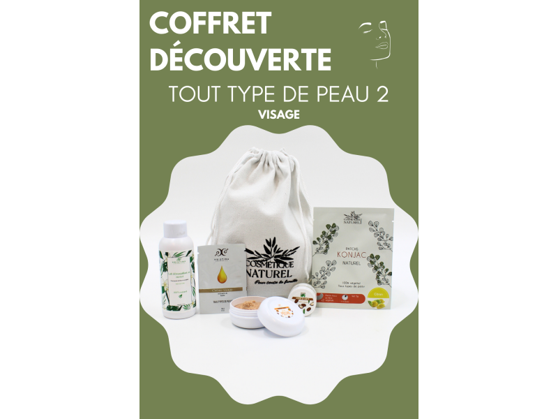 Coffret découverte VISAGE Tout type de peau 100% Naturel pas cher