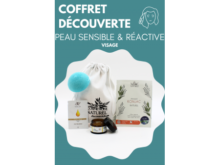 Coffret VISAGE Peau sensible et réactive 100% Naturel pas cher