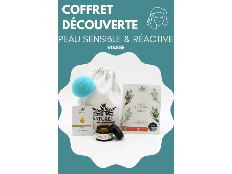 Coffret VISAGE Peau sensible et réactive 100% Naturel pas cher