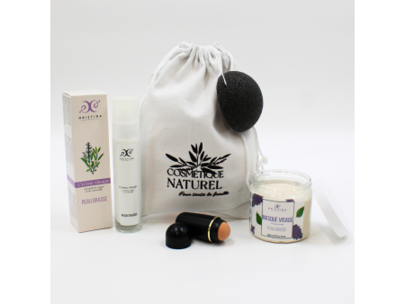 Coffret découverte VISAGE Peau grasse 100% Naturel pas cher