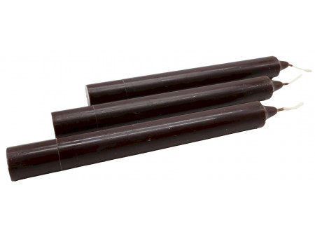 Bougie Teintée 22cm | Marron Pas Cher | Paiement Sécurisé